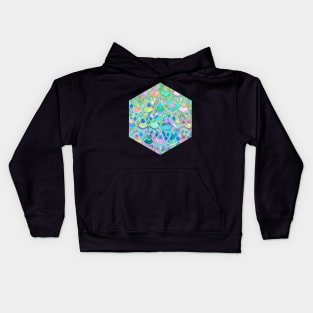 Art Deco Watercolor Patchwork Pattern 1 Kids Hoodie